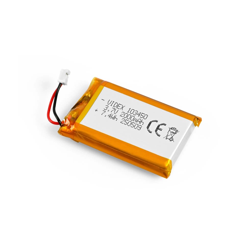 Akumulator litowo-polimerowy 3,7 V 2000 mAh do latarek LED Videx
