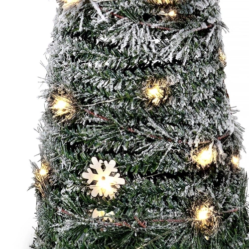 Choinka świecąca stożek zielona 40 LED 80 cm