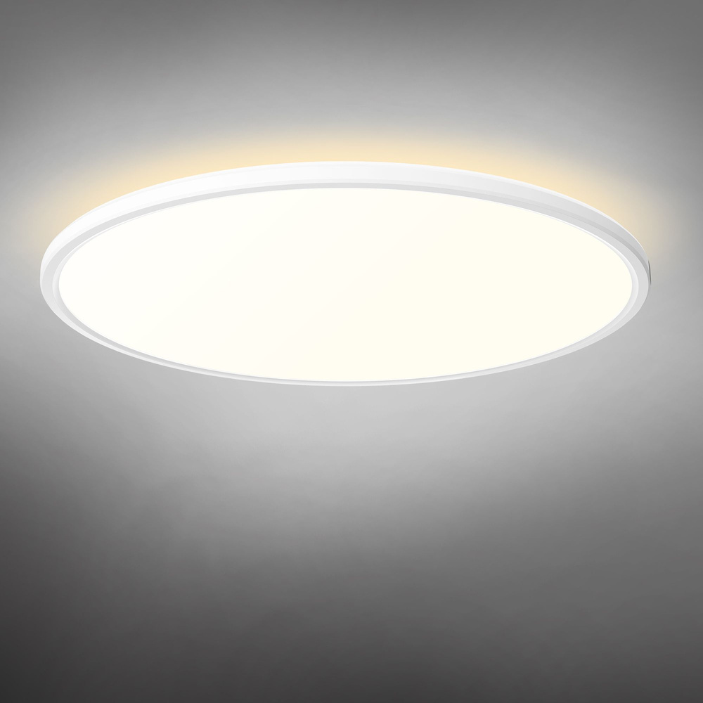 Lampa sufitowa LED z dekoracyjnym podświetleniem VIDEX DL5R 44W 220V biała