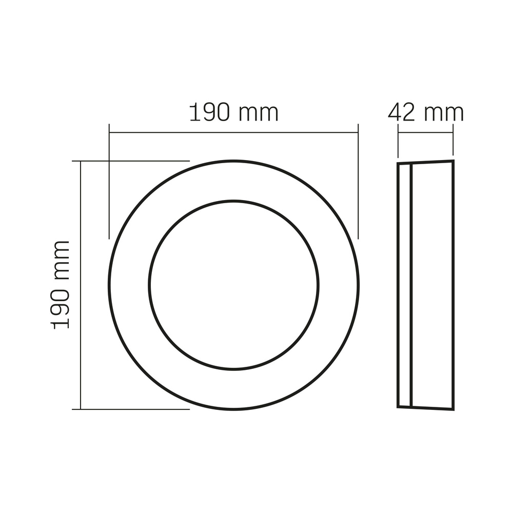 Oprawa lampa natynkowa plafon kinkiet LED Videx 15W 1125 lm IP65 19 cm