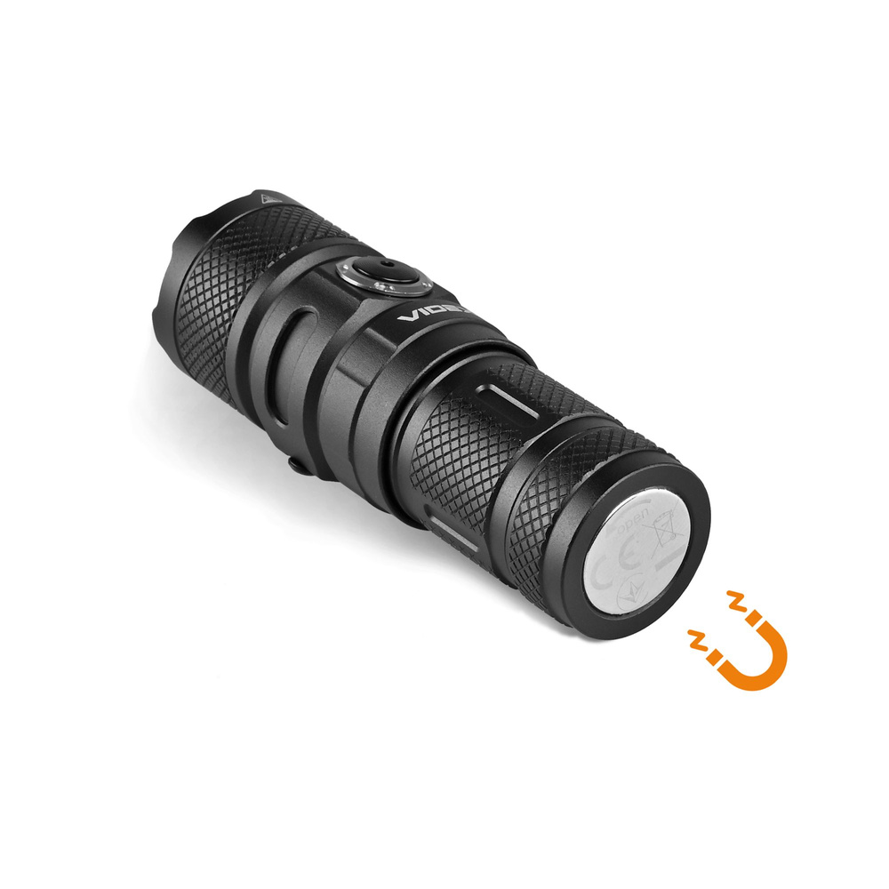 Latarka taktyczna Videx LED optyczna IP66 1500lm 6 trybów 5000k zasięg 220m