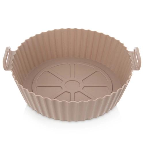 Wkład do frytkownicy Air Fryer beztłuszczowej silikonowy beżowy 23 cm