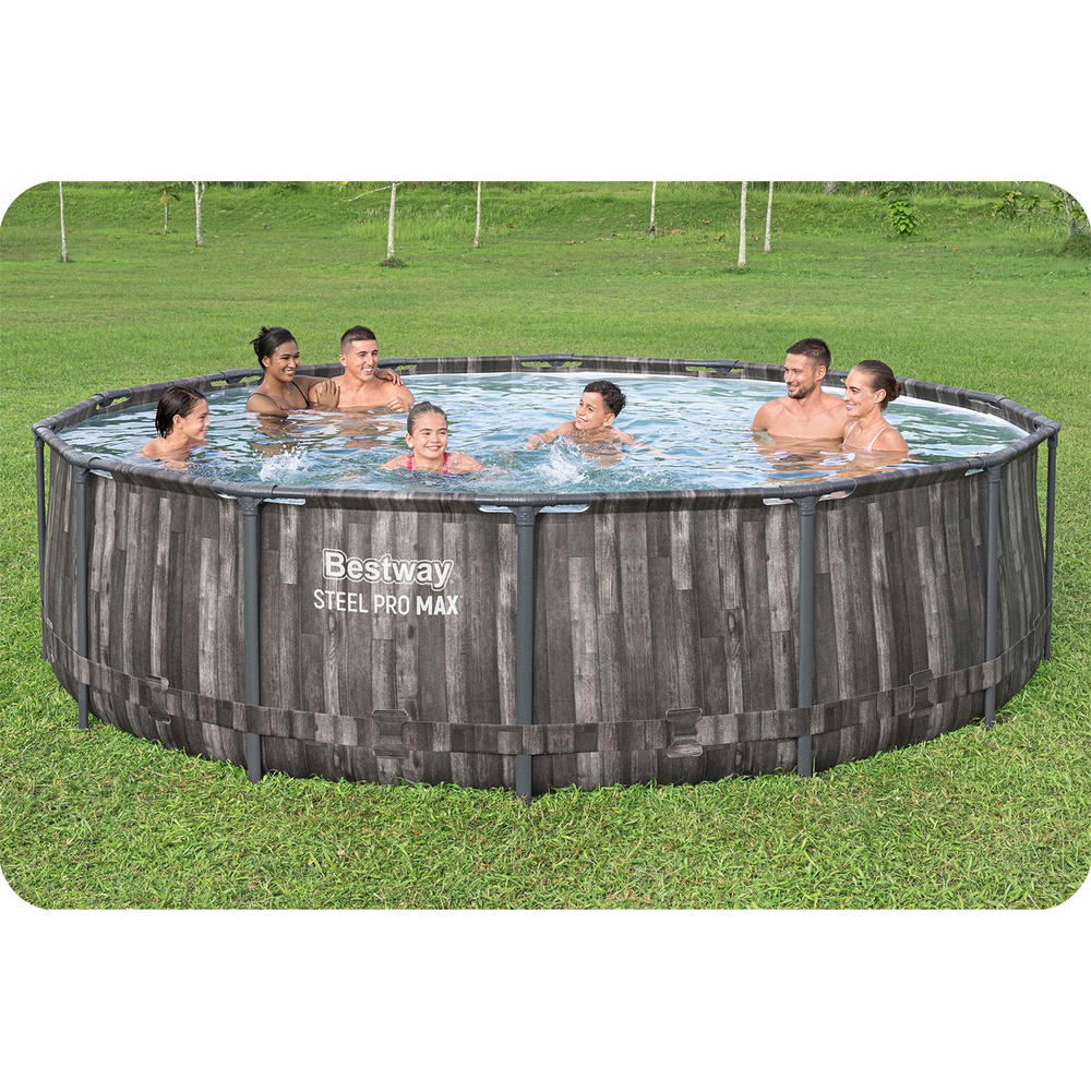 Basen ogrodowy stelażowy 427 x 107 cm 17w1 Bestway 5614Z