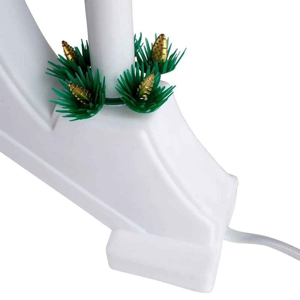 Świecznik adwentowy na 7 świeczek biały 41,5x29 cm