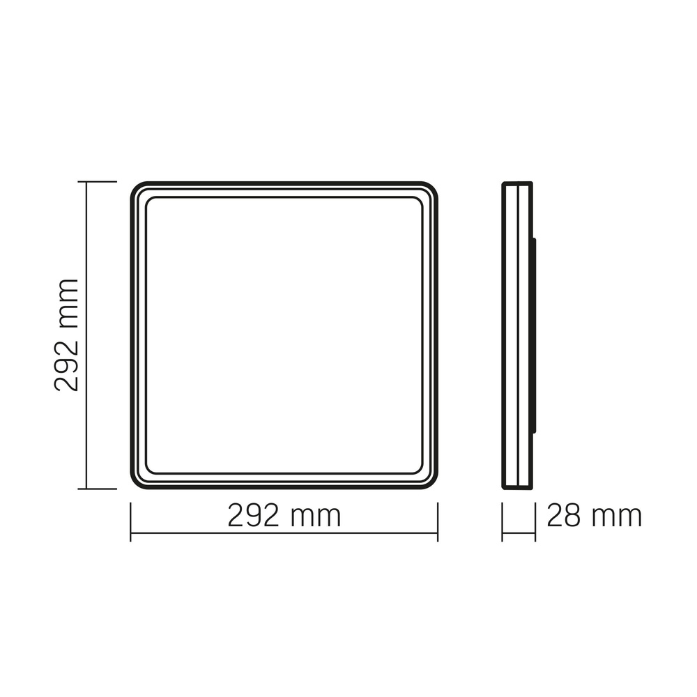 Lampa sufitowa LED VIDEX LED CEILING DL3S 24W BIAŁA 4K