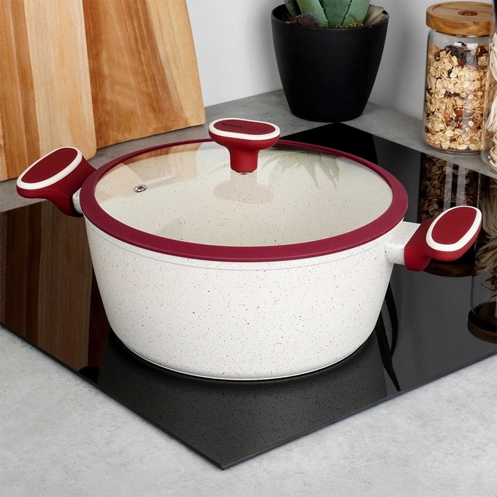 Garnek granitowy ze szklaną pokrywką TERRESTRIAL 26 cm, 5,2 l