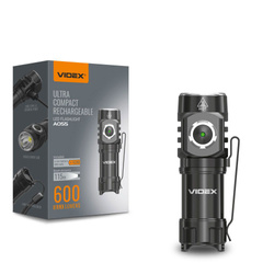 Latarka Videx 10W 600lm IP68 zimna biel 5700k kompaktowa 4 tryby zasięg115m