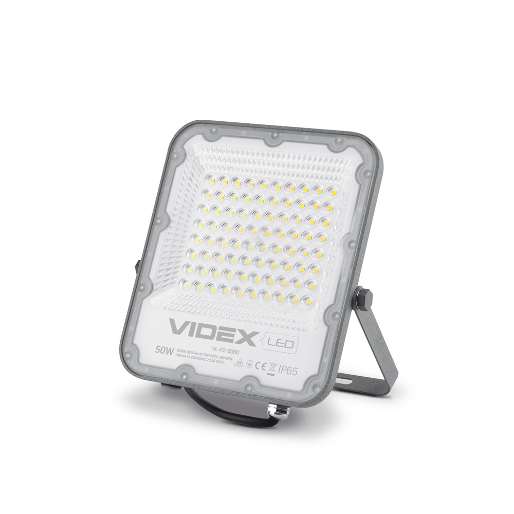 Naświetlacz Videx LED 50W 6500lm neutralna biel 5000K aluminium IP65 120°