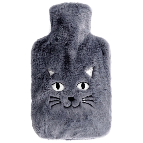 Termofor w pokrowcu szary kot 1,8 l