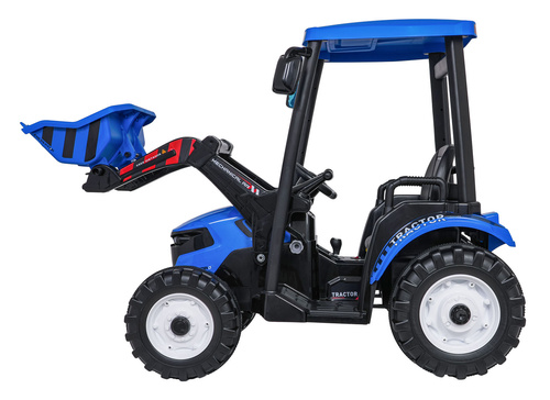 Pojazd MEGA Traktor D68 Z Przyczepką Niebieski