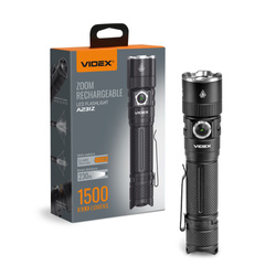 Latarka Videx LED 1500lm IP67 neutralna biel 5000k 6 trybów zasięg 230m