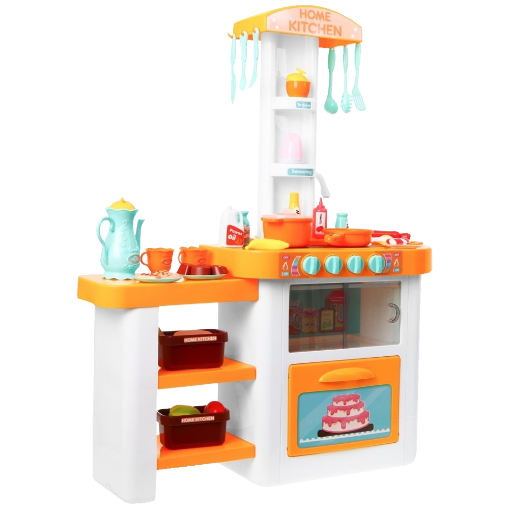 Kuchnia duża dla dzieci piekarnik, lodówka, kran, woda dźwięk swiatło Kucharz