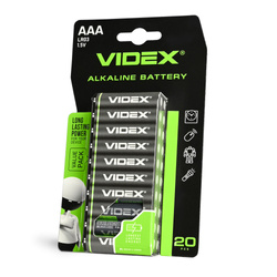 Bateria alkaliczna VIDEX LR03/AAA 20 szt. BLISTER