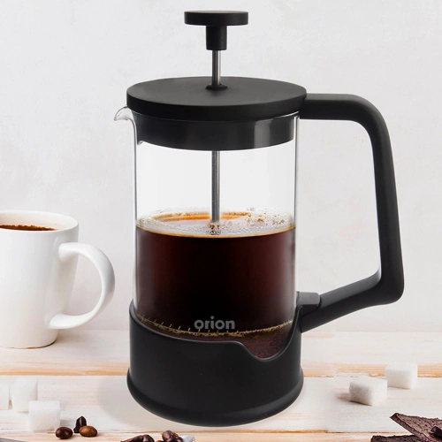 Zaparzacz tłokowy do kawy i herbaty szklany BLACK 650 ml