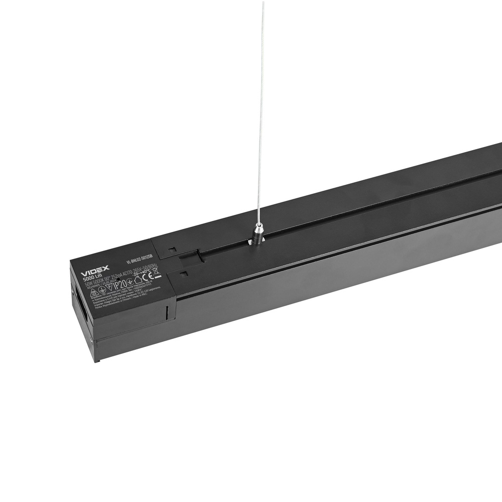 Łączna lampa liniowa LED VIDEX 50W 1,2M 5000K 5000lm czarna