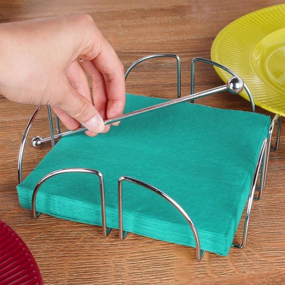 Serwetnik stalowy z dociskiem 18x18 cm