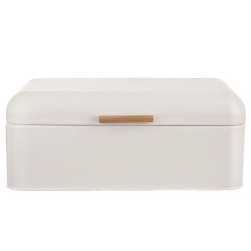 Chlebak metalowy biały WHITELINE 42x24x16,5 cm