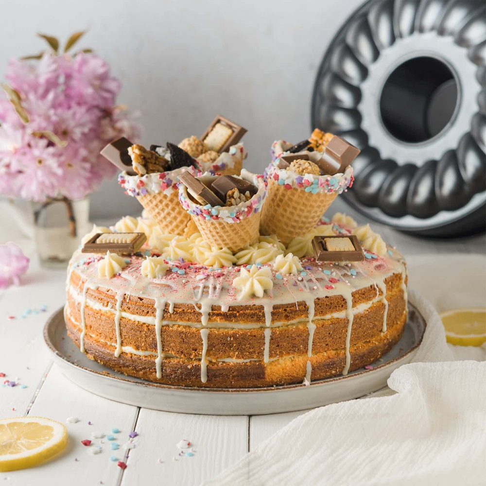 Forma do pieczenia z odpinanym dnem Black Metallic, Ø26 cm Zenker