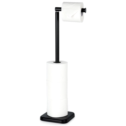 Stojak na papier toaletowy czarny 56 cm