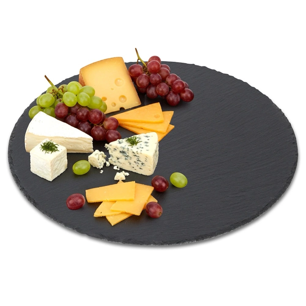 Taca do serwowania kamienna łupek okrągła 30 cm