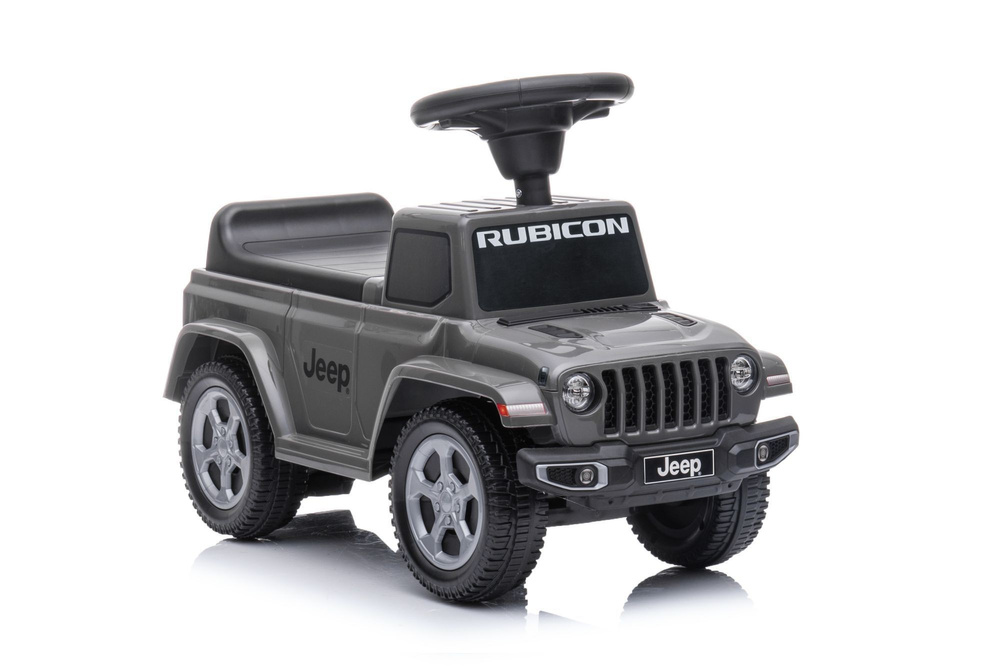 Jeździk odpychacz pchacz z dźwiękiem Jeep auto dla dziecka szary