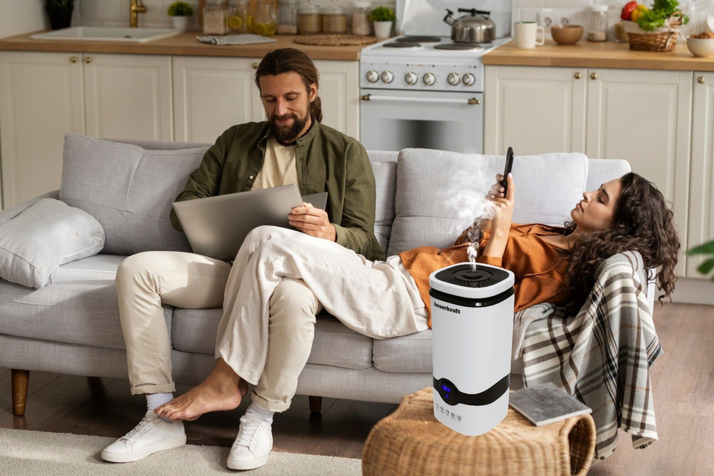 Nawilżacz powietrza filtr odkamieniający pilot timer Bauerkraft