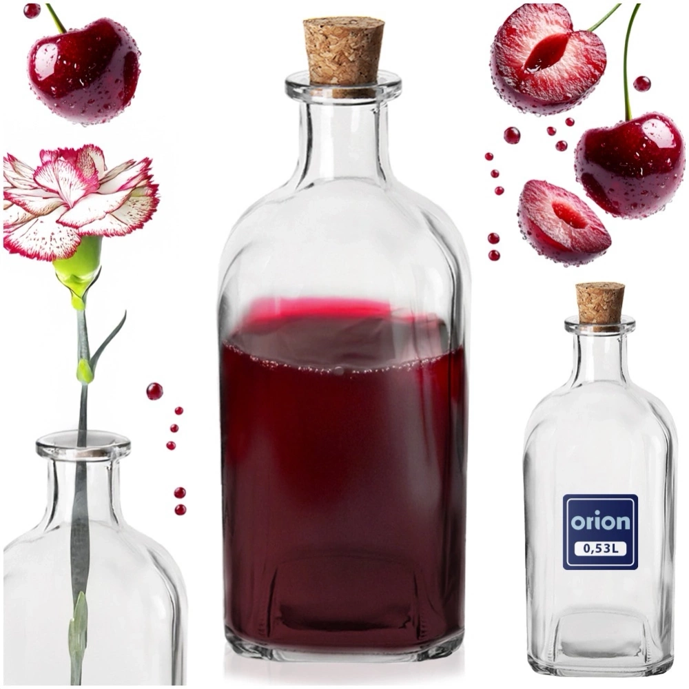 Butelka z korkiem szklana 530 ml