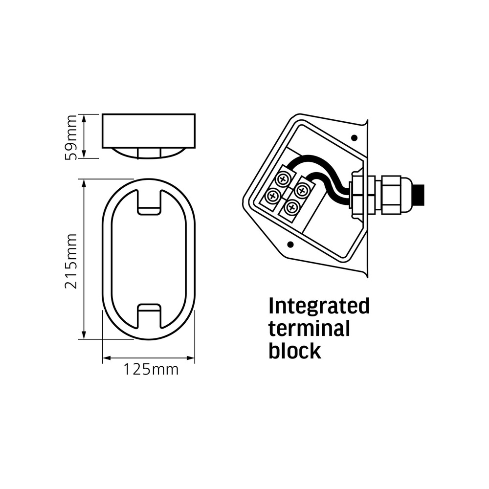Oprawa lampa natynkowa elewacyjna plafon kinkiet LED Videx 15W 1200lm IP65
