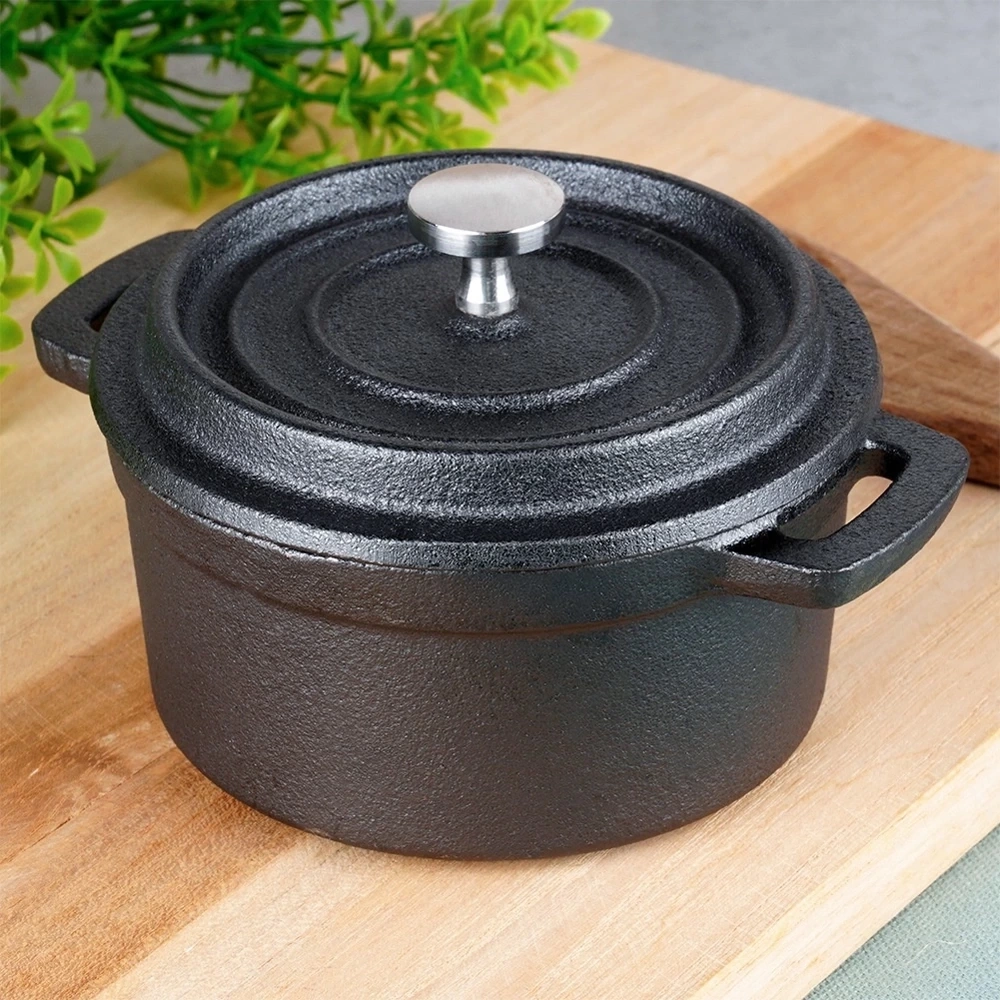 Garnek do serwowania z pokrywką żeliwny CAST LINE 10 cm, 250 ml
