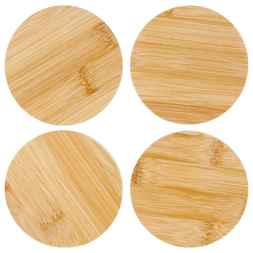 Podstawki pod kubek bambusowe 9,7 cm 4 szt.