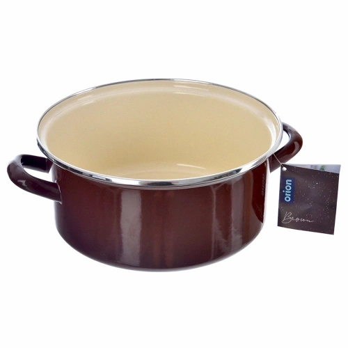 Garnek emaliowany BROWN 24 cm, 4 l