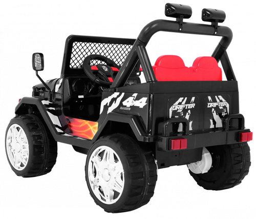 Terenowy Raptor Drifter na akumulator dla dzieci Czarny + Pilot + Wolny Start + EVA + Dźwięki Światła