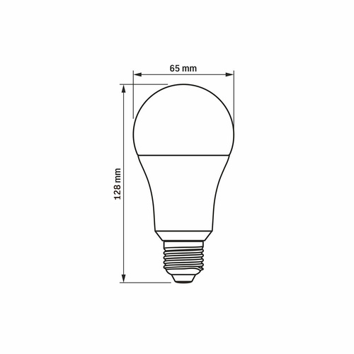 Żarówka LED E27 A65 15W zimna biel