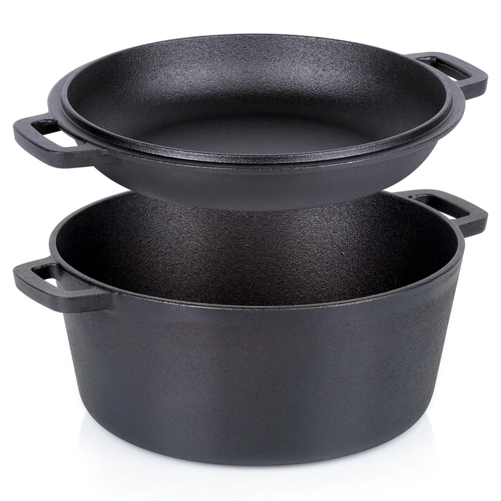 Garnek z pokrywką żeliwny 2w1 CAST LINE 26 cm, 4,5 l / 1,6 l