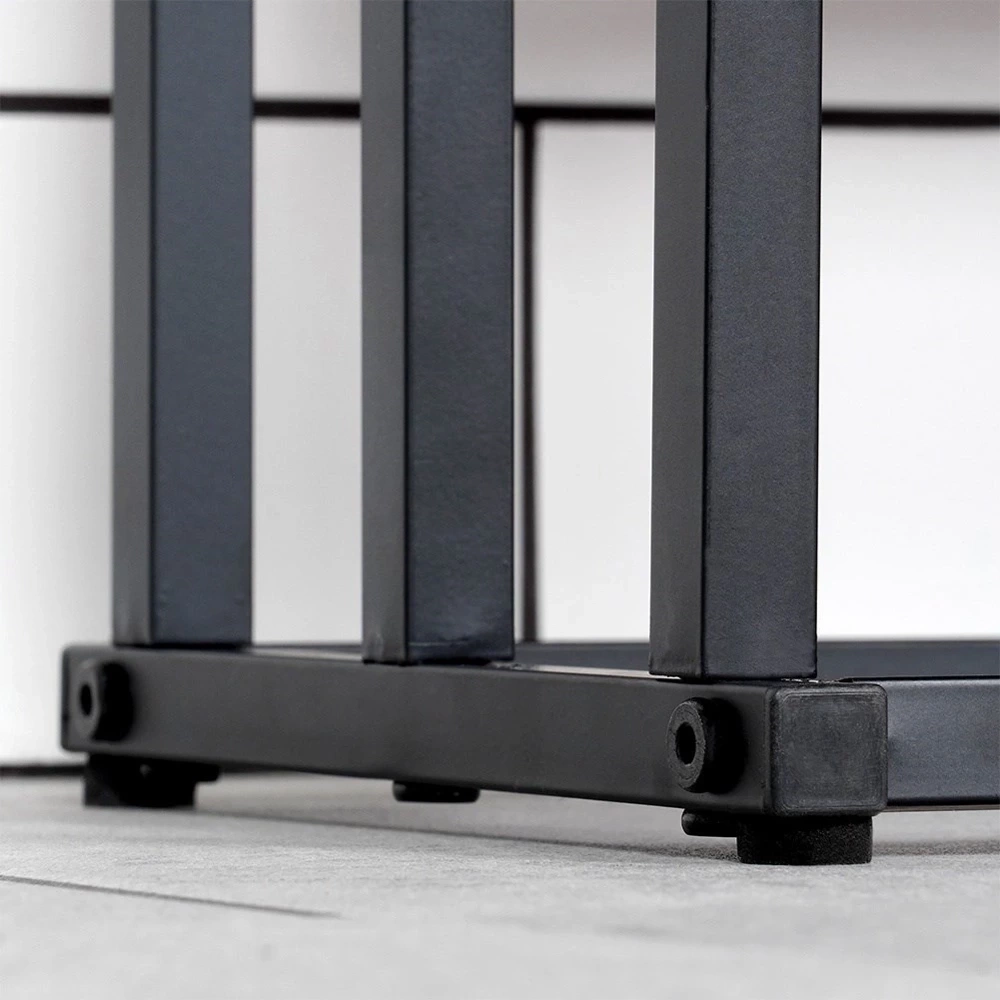 Wieszak na ręczniki stojący metalowy czarny