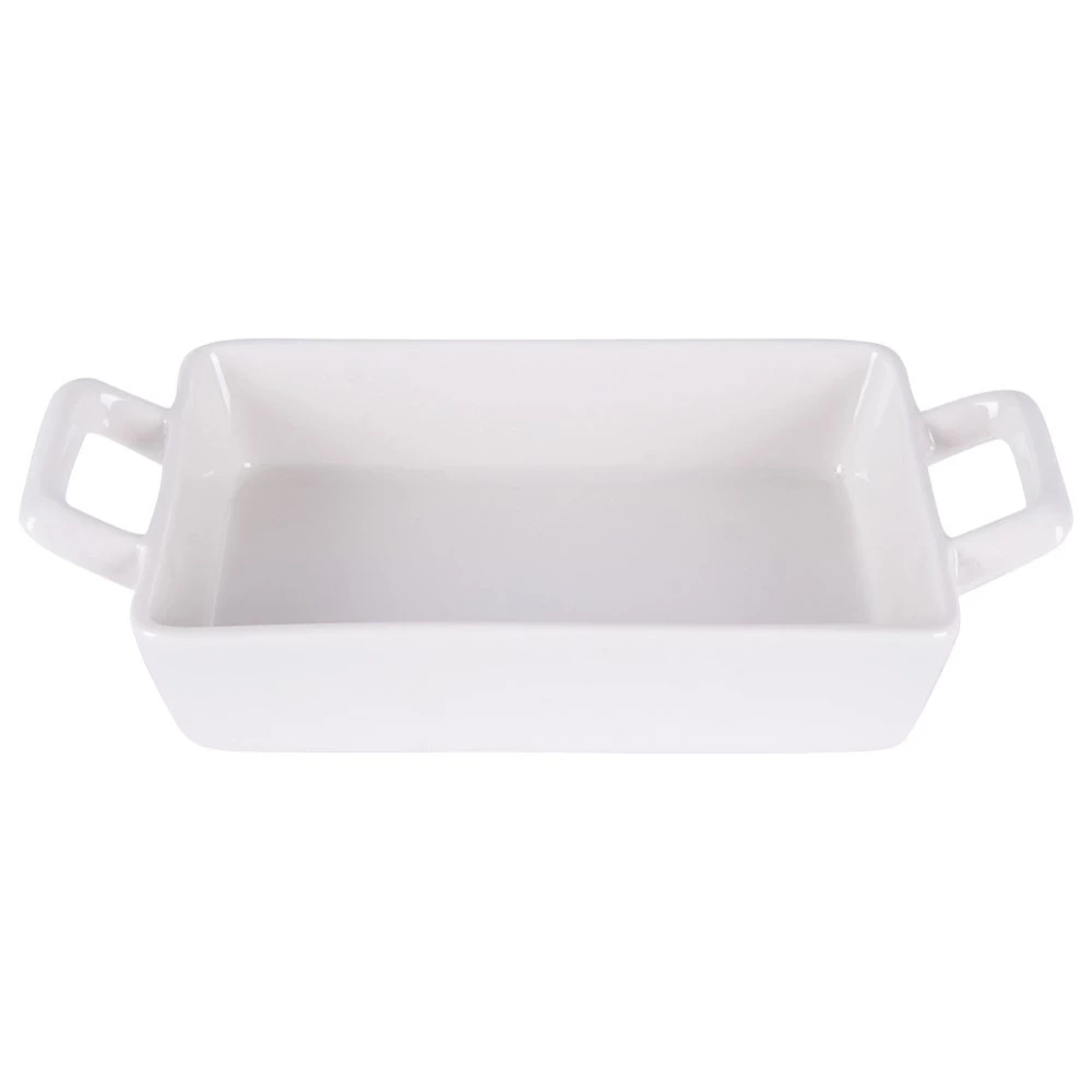 Naczynie żaroodporne porcelanowe białe 20x10x4 cm, 300 ml