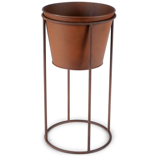 Osłonka na doniczkę na stojaku metalowa 44 cm