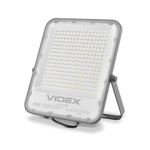 Naświetlacz Videx LED 200W 24000lm neutralna biel 5000K aluminium IP65 120°