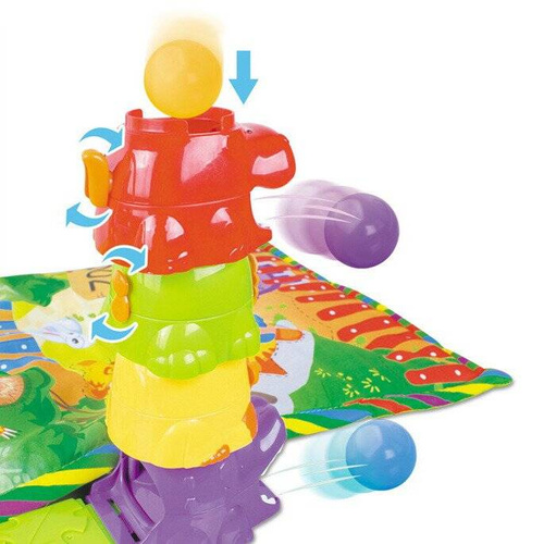 Mata edukacyjna interaktywna Zoo Grzechotki Piłeczki