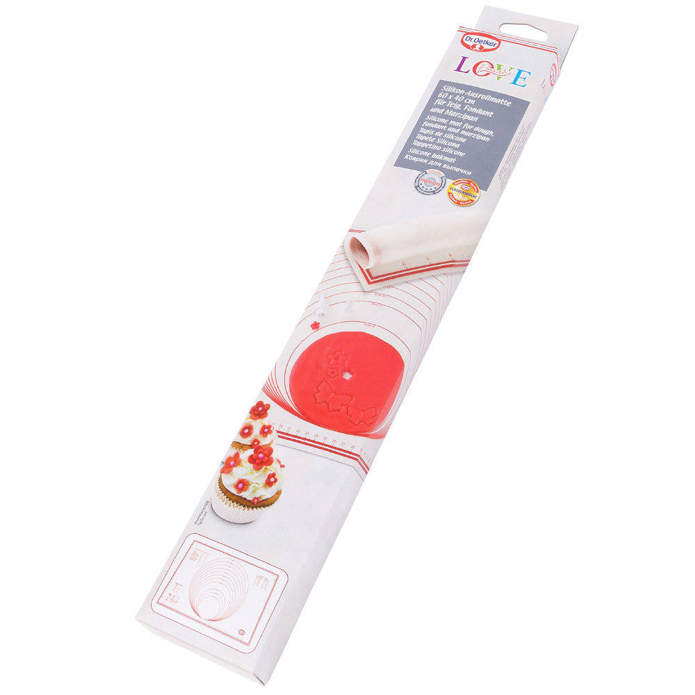 Mata stolnica silikonowa kuchenna  z miarami Flexi Dr.Oetker 1923