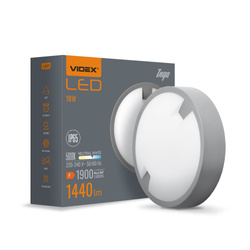 Oprawa sufitowa LED natynkowa plafon Videx 18W 1440lm 22cm Ciemno szary