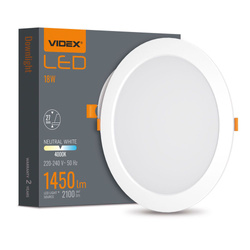Oprawa oświetleniowa LED typu downlight VIDEX-DOWNLIGHT-LED-DLBR-184-18W-NW