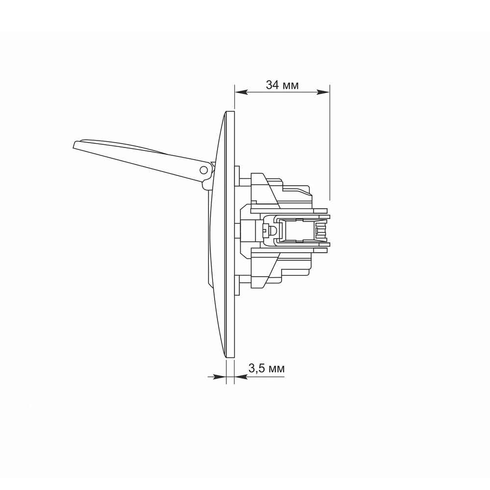 Gniazdko Pojedynczne Kontakt Videx Binera 16A Natynkowy Biały
