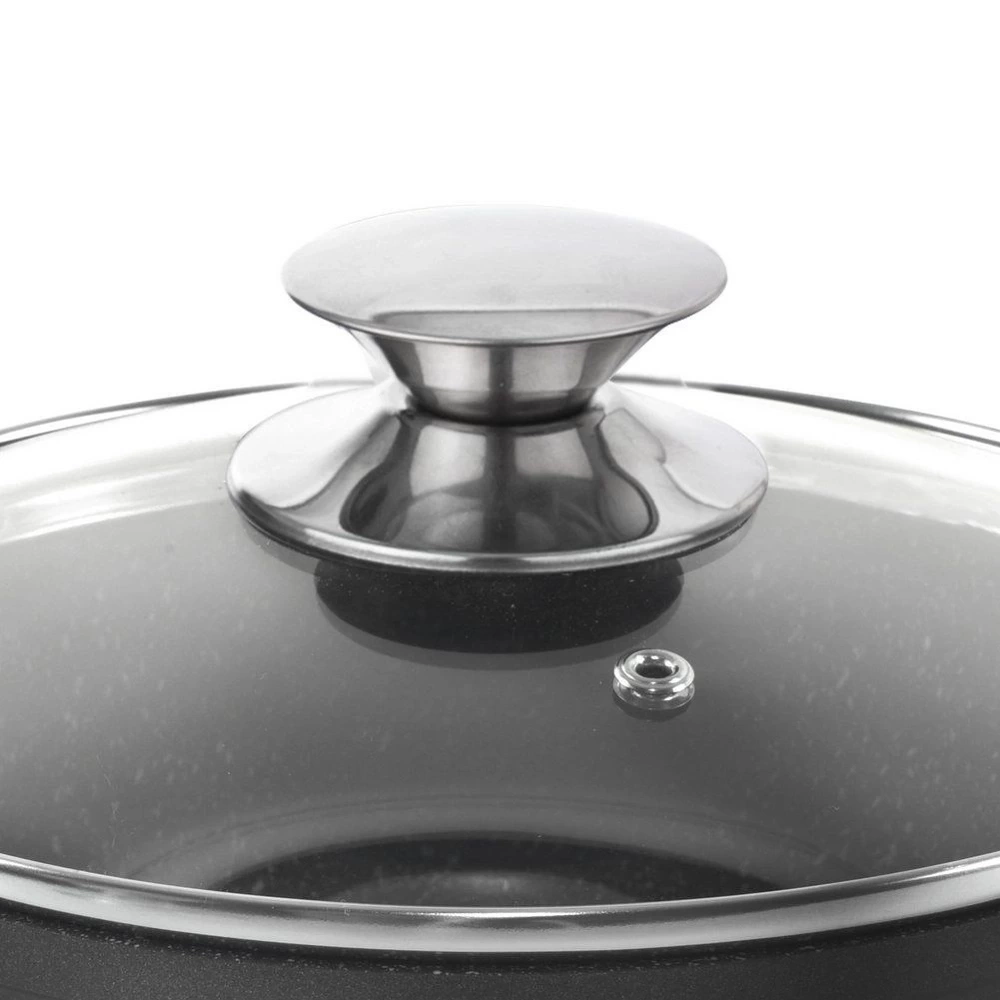 Garnek granitowy ze szklaną pokrywką GRANDE 20 cm, 2,3 l