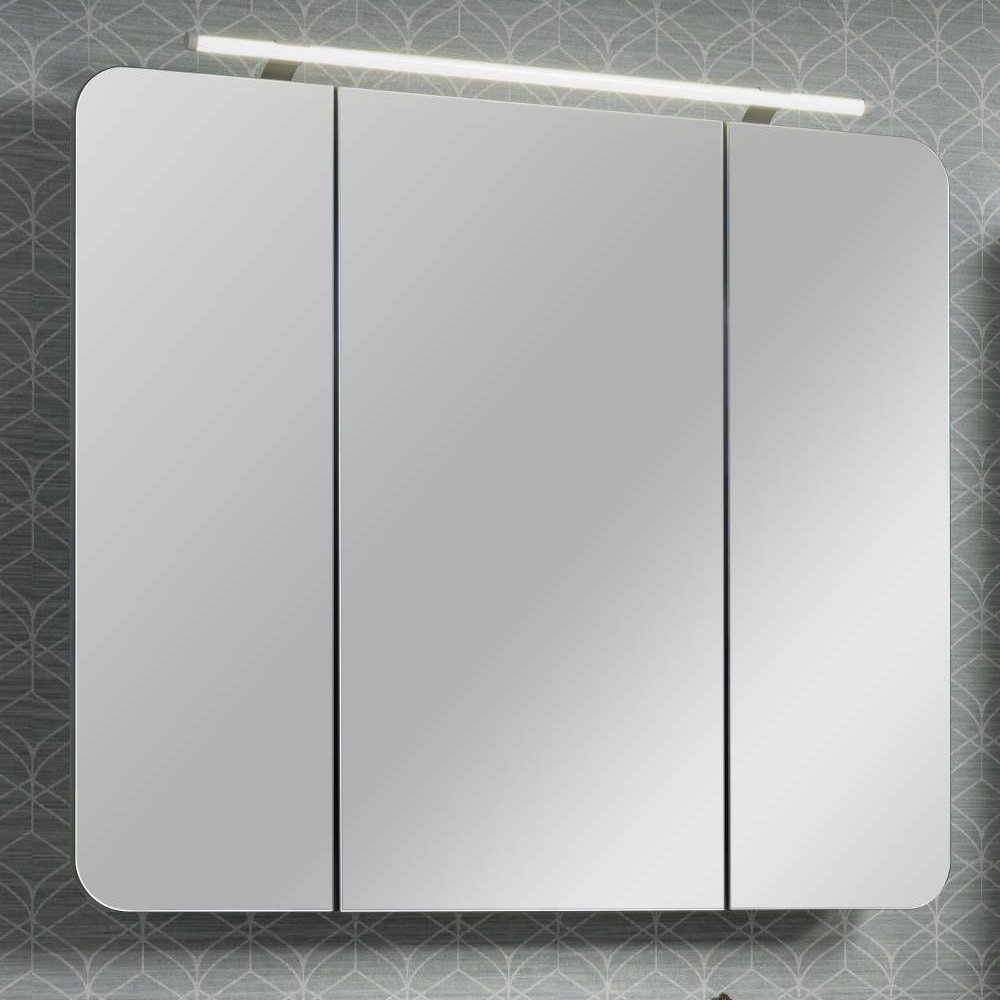 Szafka lustrzana 3D LED 89,9 cm z kolekcji Milano sękaty dąb Fackelmann 84272