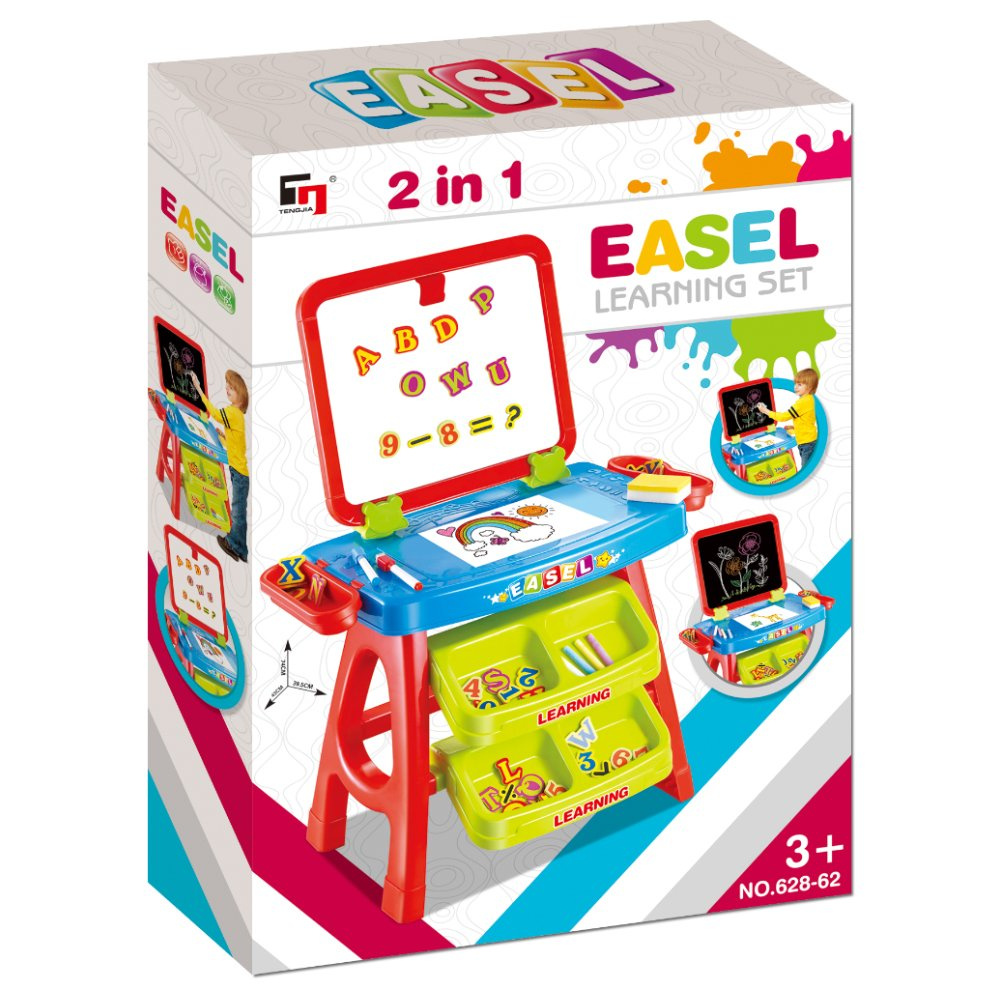 Stolik z tablicą do malowania rysowania akcesoria