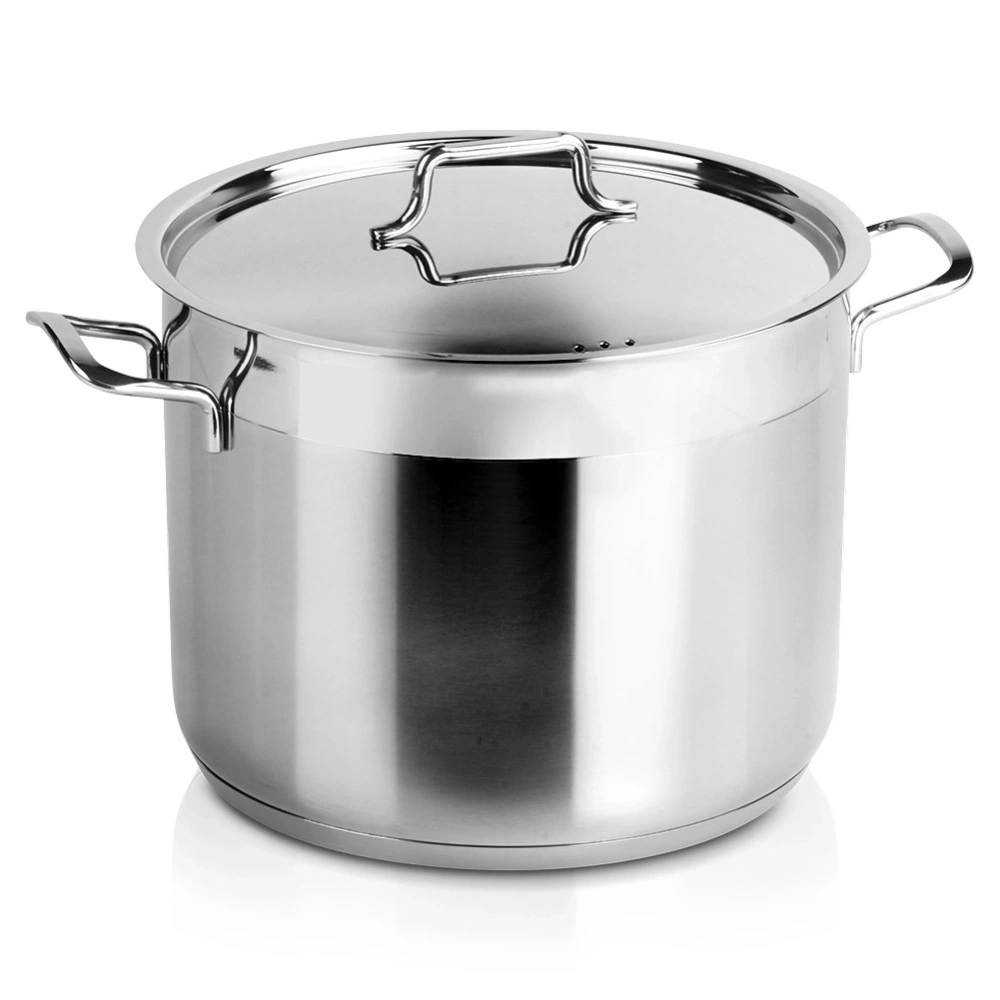 Garnek stalowy z pokrywką ANETT 24 cm, 8 l