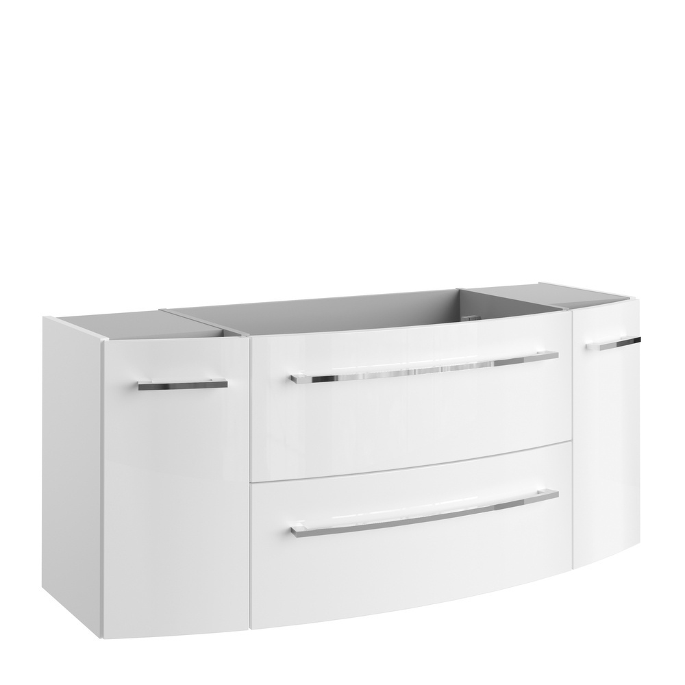 Szafka łazienkowa biały wysoki połysk 119 cm LANZET Impulso