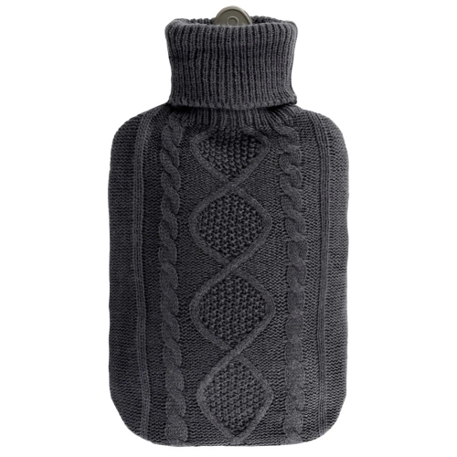 Termofor z pokrowcem szary 2 l