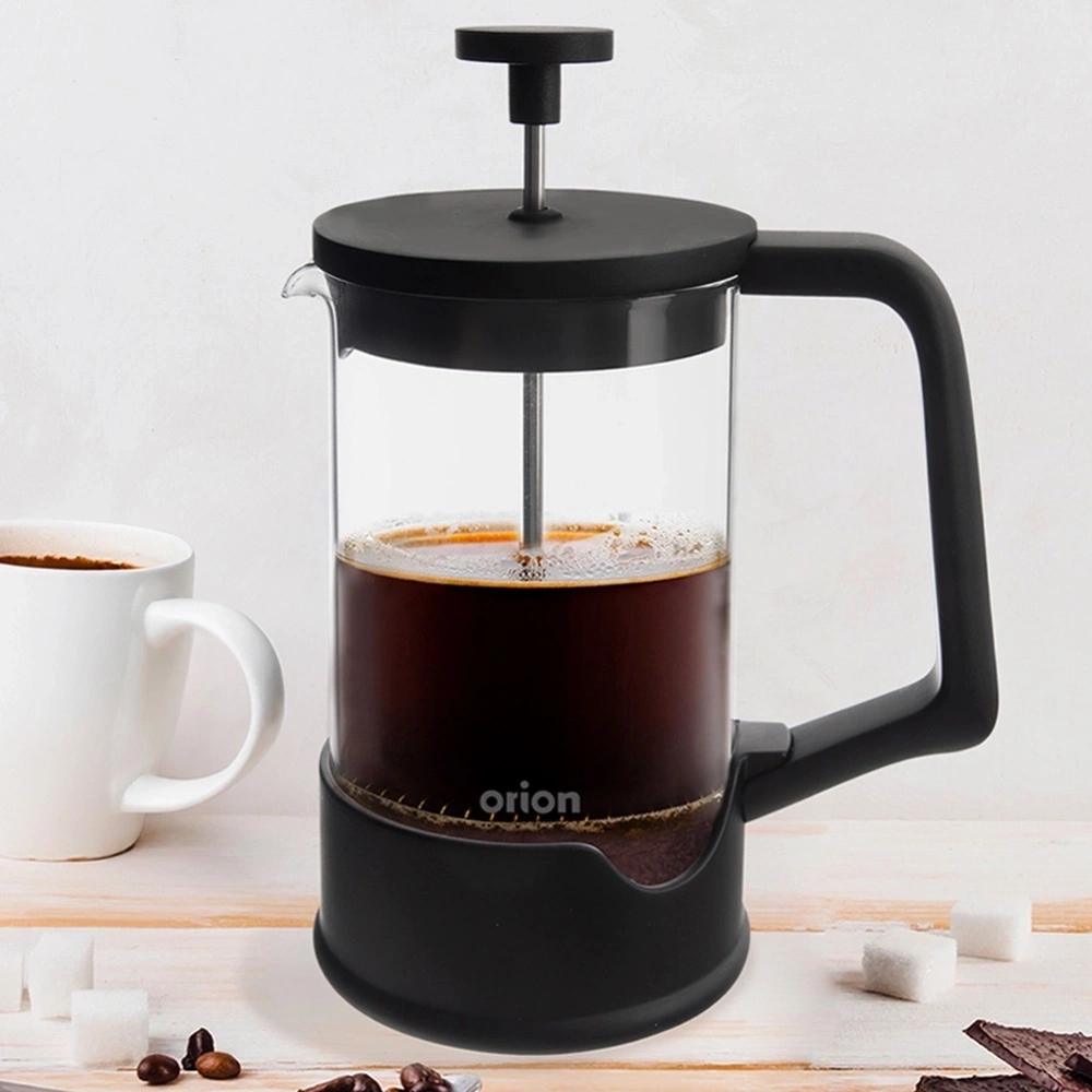 Zaparzacz tłokowy do kawy i herbaty szklany BLACK 650 ml